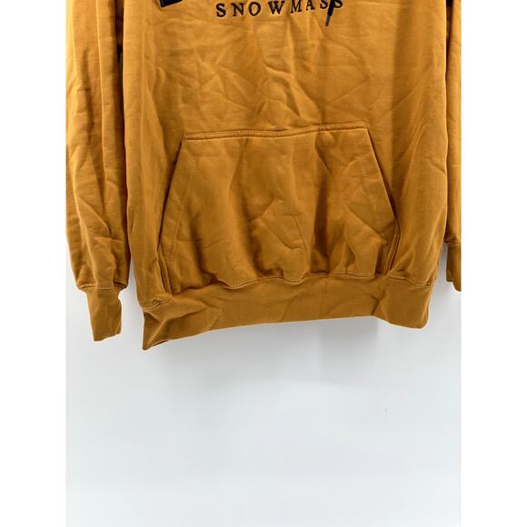 OCEAN BEACH Men's Gold Yellow Aspen Snowmass Logo Pullover Hoodie SZ M - Picture 6 of 10